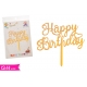 CAKE TOPPER GOLD 1 PZ