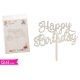 CAKE TOPPER SILVER 1 PZ