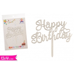 CAKE TOPPER SILVER 1 PZ