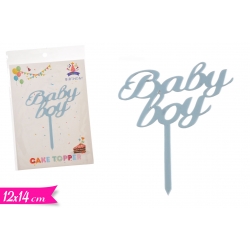CAKE TOPPER-BABY BOY/BLU