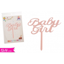 CAKE TOPPER-BABY GIRL/ROSA