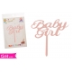 CAKE TOPPER-BABY GIRL/ROSA