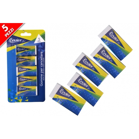 GOMME DA CANCELLARE 5pz