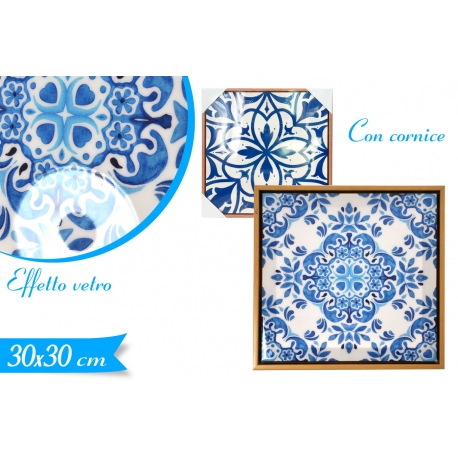 QUADRO 30X30CM GLOSSY C/CORNICE