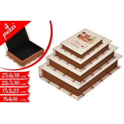 SCATOLE LIBRO SET 4