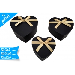 SCATOLA CUORE C/FIOCCO 3PZ