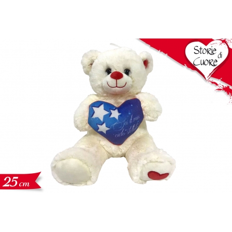 ORSO C/CUORE 25CM