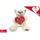 ORSO C/CUORE 25CM