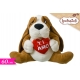 CANE SEDUTO C/CUORE 60CM