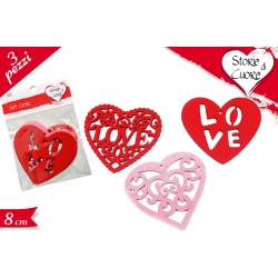 SET CUORI ART E CRAFT 3 PZ