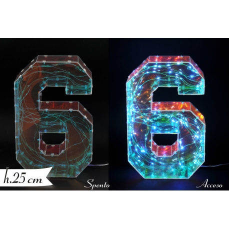 DEC LUMINOSA NUMERO ''6''