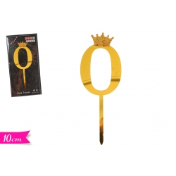 CAKE TOPPER ORO "0"