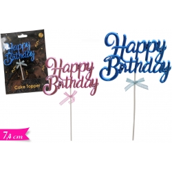 CAKE TOPPER HAPPY BIRTHDAY ASS. 2PZ