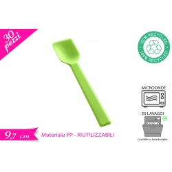 CUCCH.GELATO RIUTILIZZABILE VERDE 30PZ