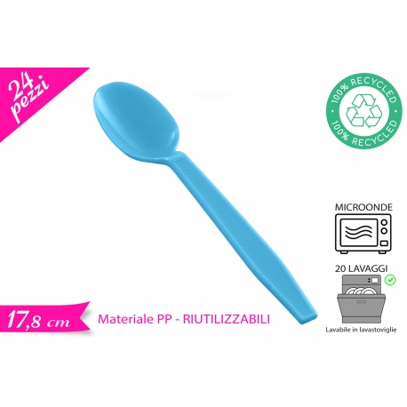 CUCCHIAIO RIUTILIZZABILE CELES. 24PZ
