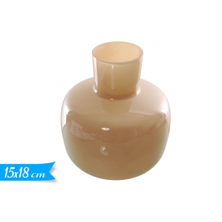 VASO BEIGE 6.5*8*15*18CM