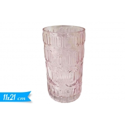VASO ROSA 11*21CM