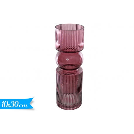 VASO  BORGOGNA 10*30CM