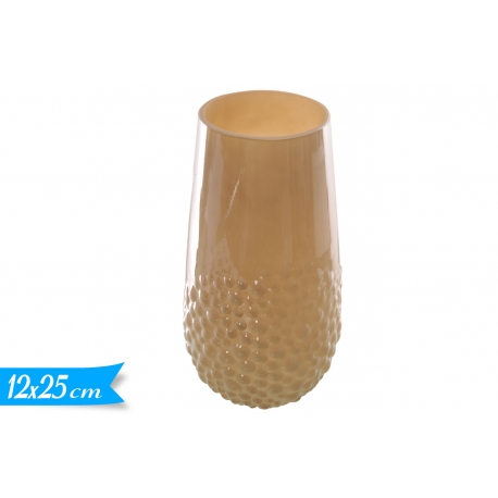VASO BEIGE 9*6*12*25CM