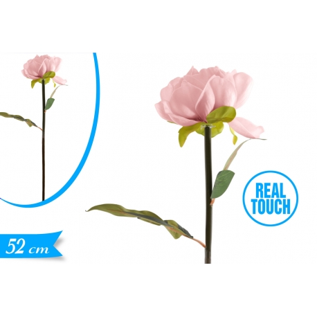 PEONIA GOMMA ROSA 52CM
