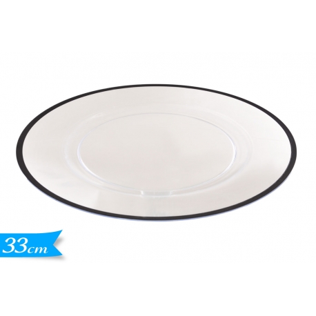 PIATTO DECORATIVO/ SVUOTATASCHE TRASP.