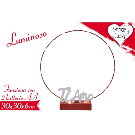 DECORAZIONE LUMINOSA TI AMO