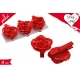 MOLLETTINE ROSE ROSSE SET 3