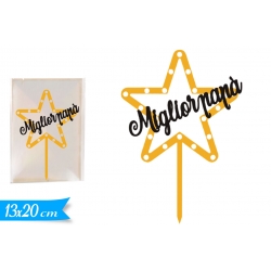 CAKE TOPPER ''MIGLIOR PAPA' '''