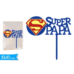 CAKE TOPPER ''SUPER PAPA' ''