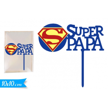 CAKE TOPPER ''SUPER PAPA' ''