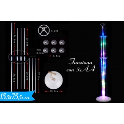 SUPPORTO PER PALLONCINO C/LUCI 75.5CM
