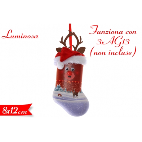 PENDAGLIO RENNA C/LED 8*3*12.5CM