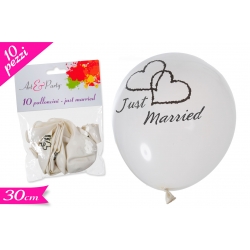 SET 10 PALLONCINI 'JUST MARRIED'