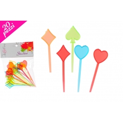 STECCHINI POKER NEON 20PZ