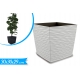 FLOWER POT AURORA CUBE BIANCO