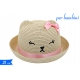 CAPPELLO PAGLIA 21X12CM C/DEC BAMBINI