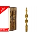 COPPIA CANDELE GOLD 25CM