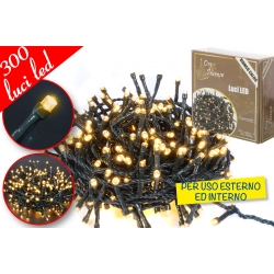 CATENA LUM. PER ESTERNI 300LED BIANCO C.