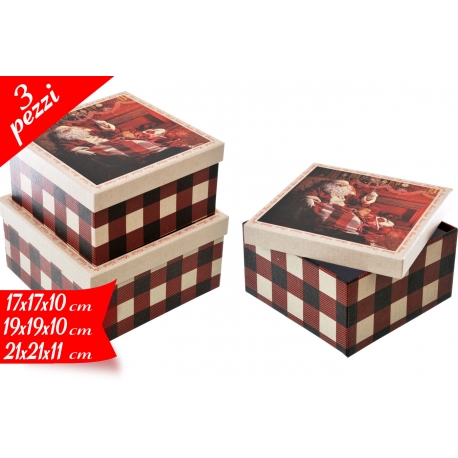 SCATOLA QUADRATA 3PZ