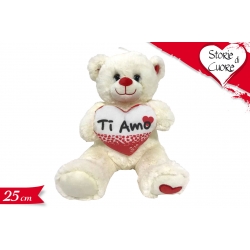 ORSO C/CUORE 25CM