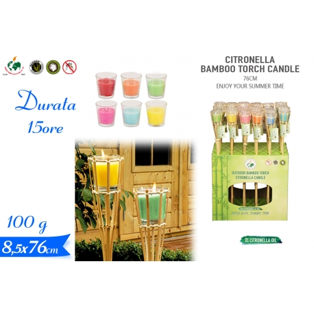 TORCIA IN BAMBOO CITRONELLA 76CM IN DSP