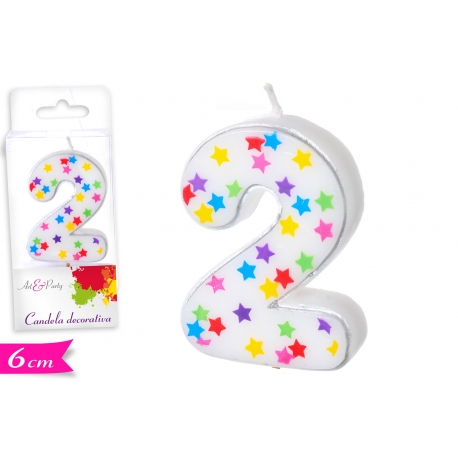 CANDELA NUMERO '2'  C/STELLE