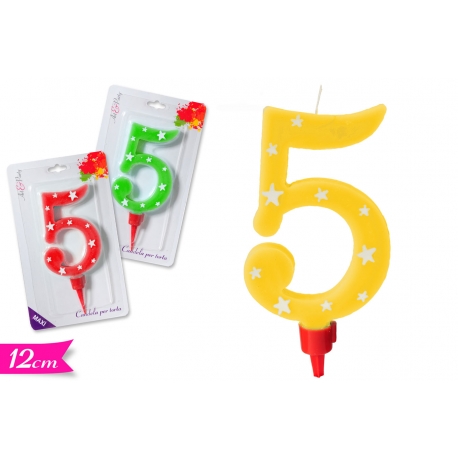 CANDELA MAXI NUMERO '5'