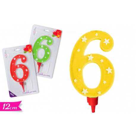 CANDELA MAXI NUMERO '6'