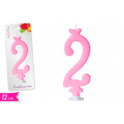 CANDELA NUMERO '2' 12CM