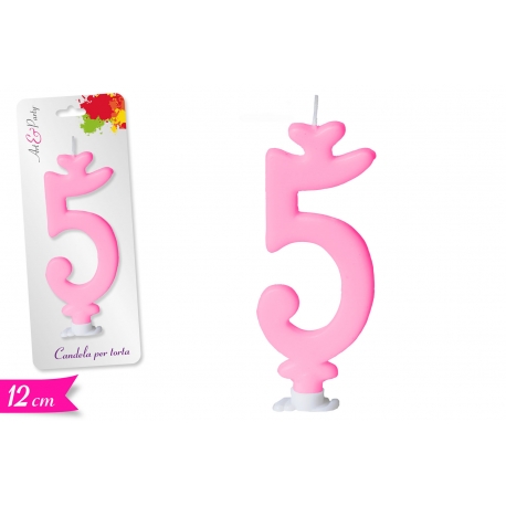 CANDELA NUMERO '5' 12CM