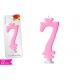 CANDELA NUMERO '7' 12CM