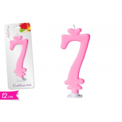 CANDELA NUMERO '7' 12CM
