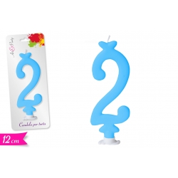 CANDELA NUMERO '2' 12CM