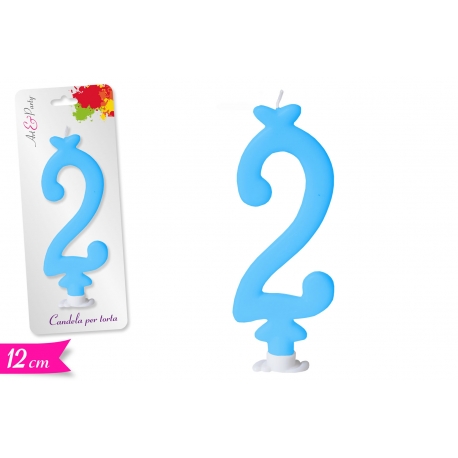 CANDELA NUMERO '2' 12CM